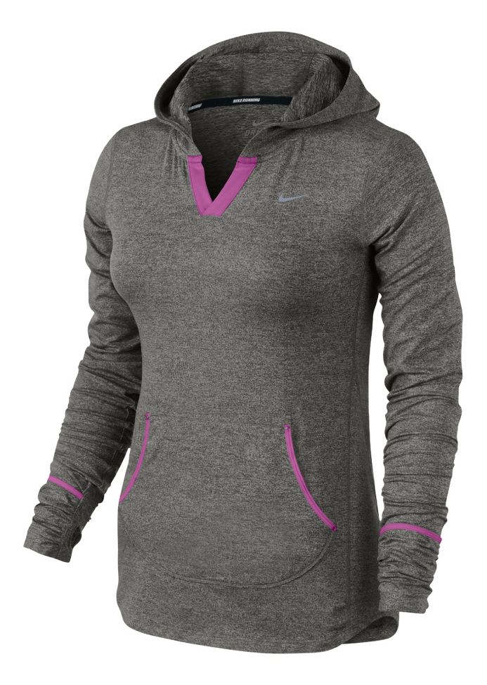 Womens Nike Element Hoodie Long Sleeve No Zip Technical Tops