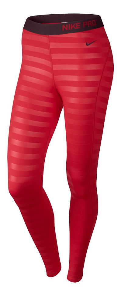 Womens Nike Pro Hyperwarm Embossed Fitted Tights at Road Runner Sports