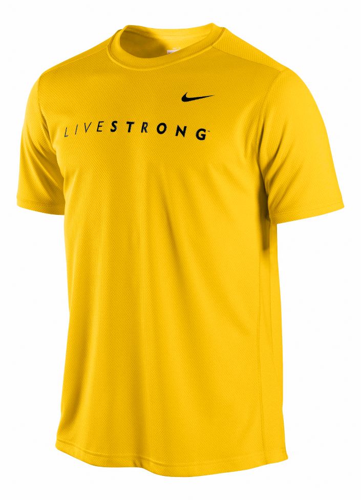 Mens Nike LiveSTRONG SS Performance Top Short Sleeve Technical Tops