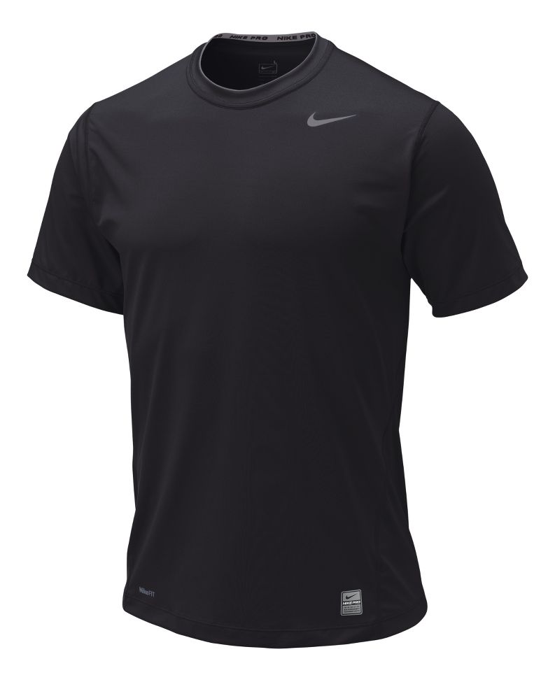 Mens Nike Pro Core Fitted Crew Short Sleeve Technical Tops