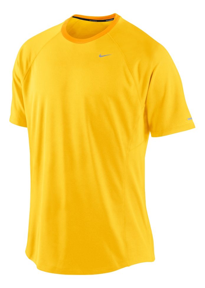 Mens Nike Miler UV Short Sleeve Technical Tops