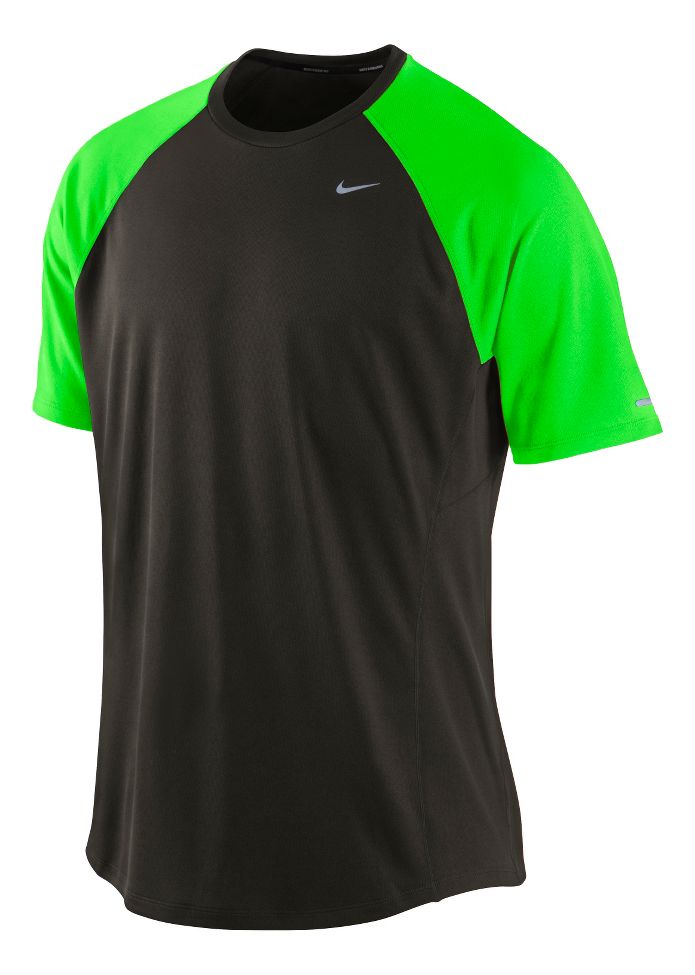 Mens Nike Miler UV Short Sleeve Technical Tops