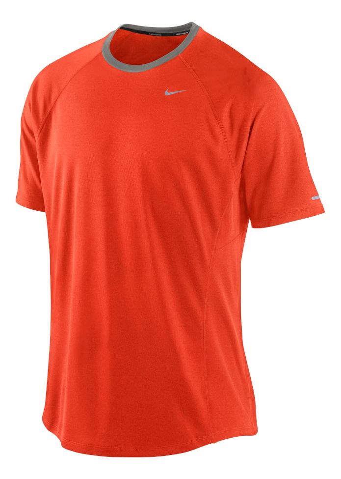 Mens Nike Miler UV Short Sleeve Technical Tops