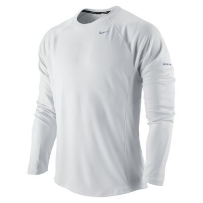 Mens Nike Miler UV Long Sleeve No Zip Technical Tops