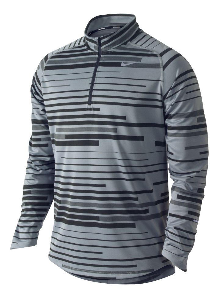 Mens Nike Element Jacquard Half Zip Long Sleeve Technical Tops
