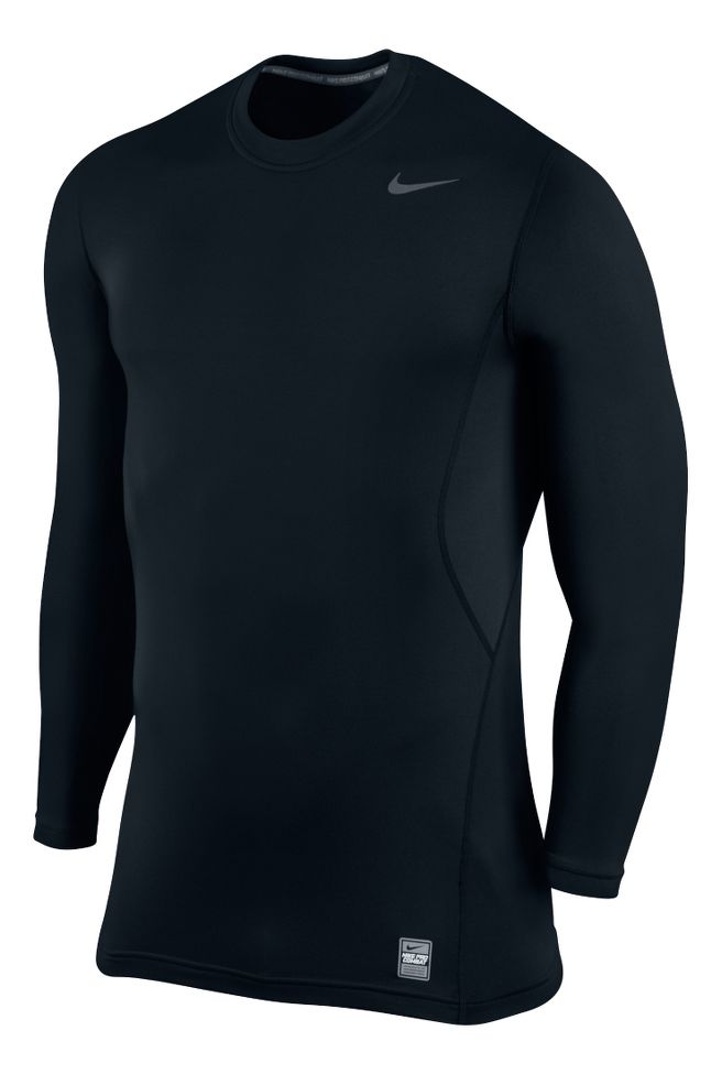 Mens Nike Hyperwarm Fitted Crew Top Long Sleeve No Zip Technical Tops