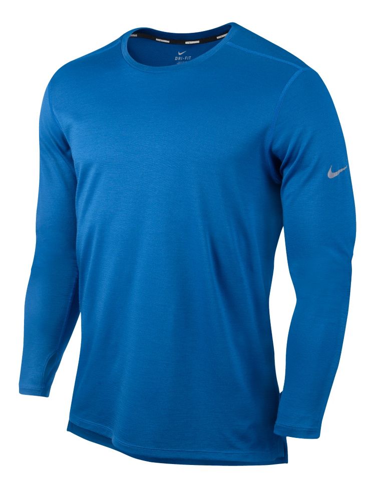 Mens Nike Wool Crew Long Sleeve No Zip Technical Tops