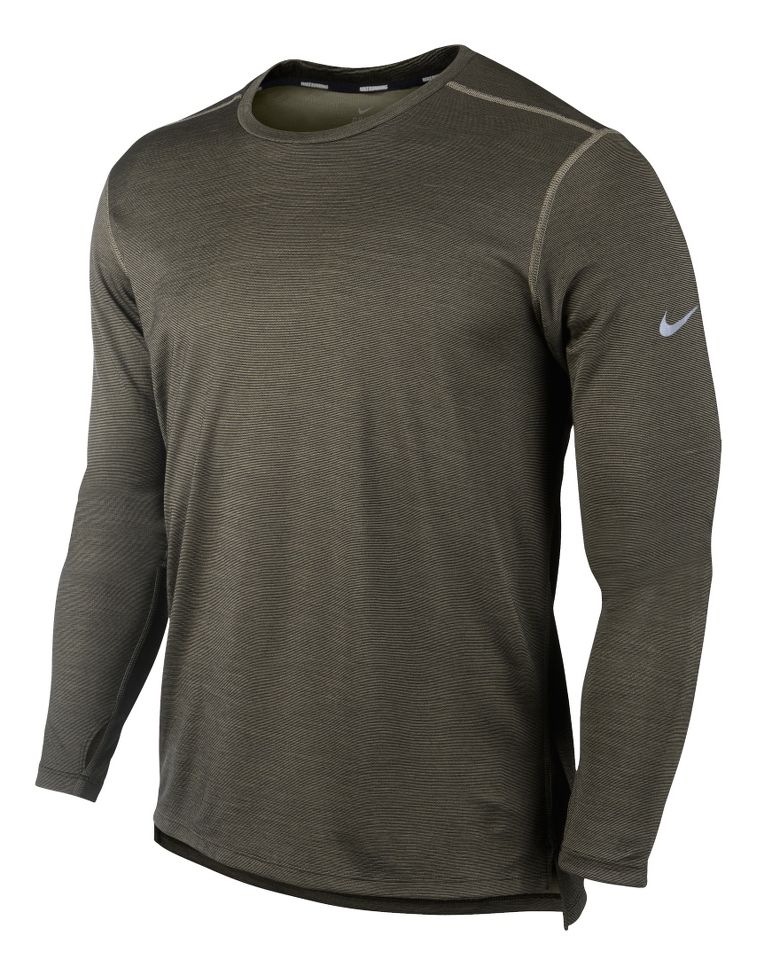 Mens Nike Wool Crew Long Sleeve No Zip Technical Tops