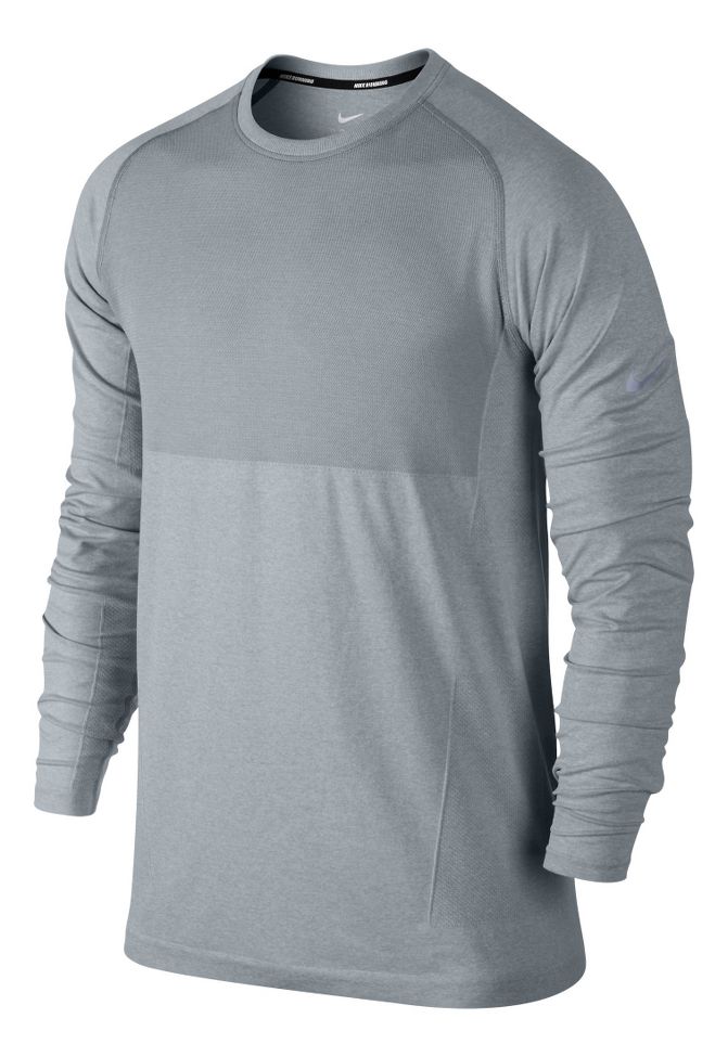 Mens Nike Seamless Long Sleeve No Zip Technical Tops