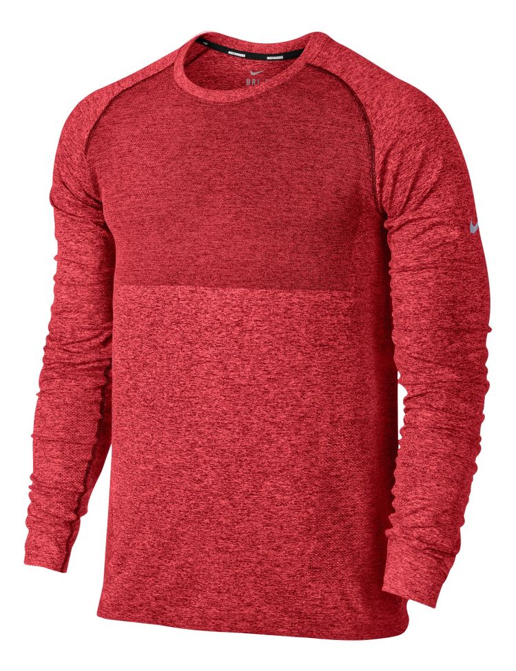 Mens Nike Seamless Long Sleeve No Zip Technical Tops