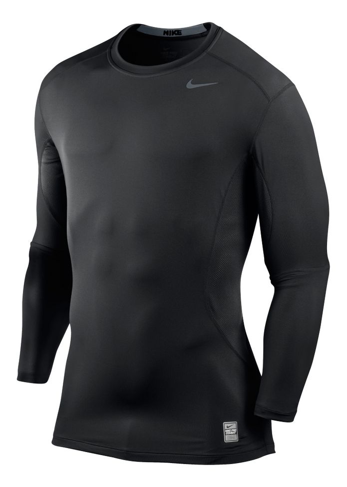 Mens Nike Core Fitted Top 2.0 Long Sleeve No Zip Technical Tops