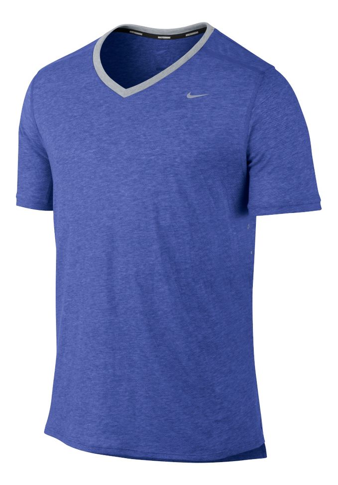 Mens Nike Dri-FIT Touch Tailwind Short Sleeve Technical Tops