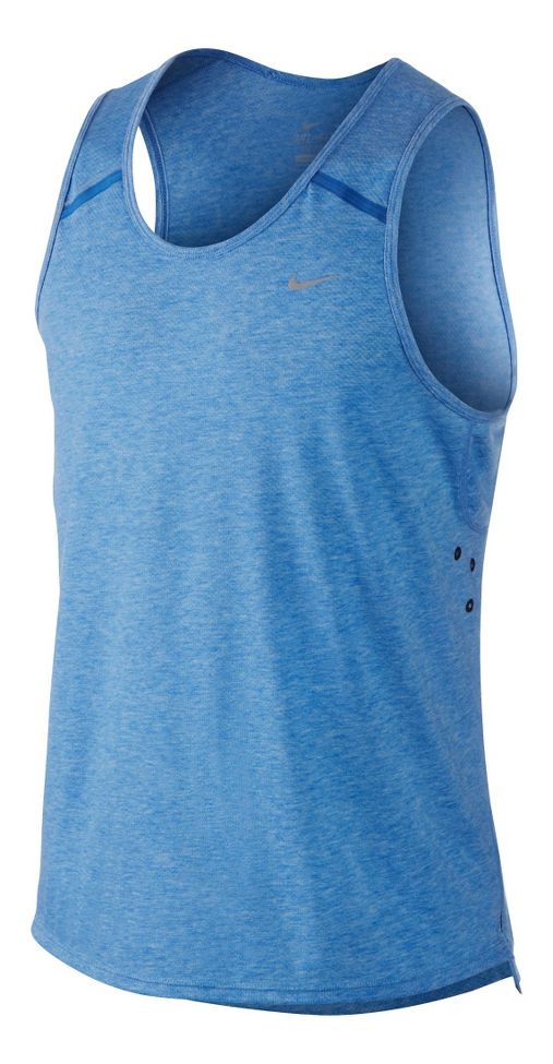 Mens Nike Dri-FIT Touch Tailwind Singlet Technical Tops