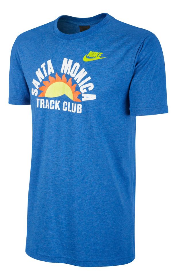 Mens Nike RU Santa Monica Track Club Tee Short Sleeve Technical Tops