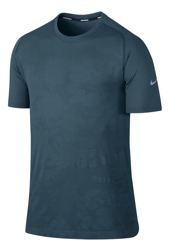 Mens Nike Dri-Fit Knit Novelty Short Sleeve Technical Tops