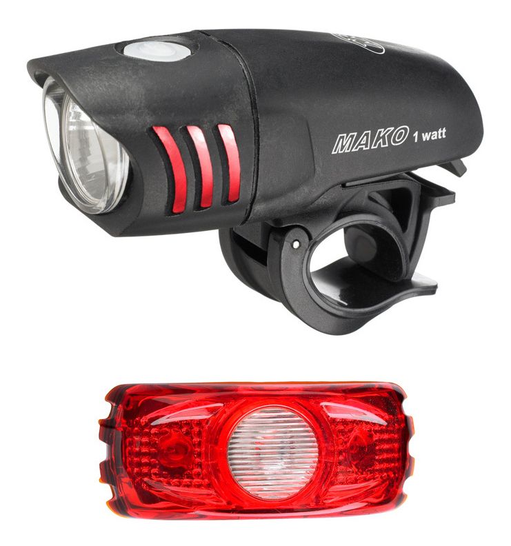 Niterider Mako 1 Watt Commuter  Light - Combo Safety