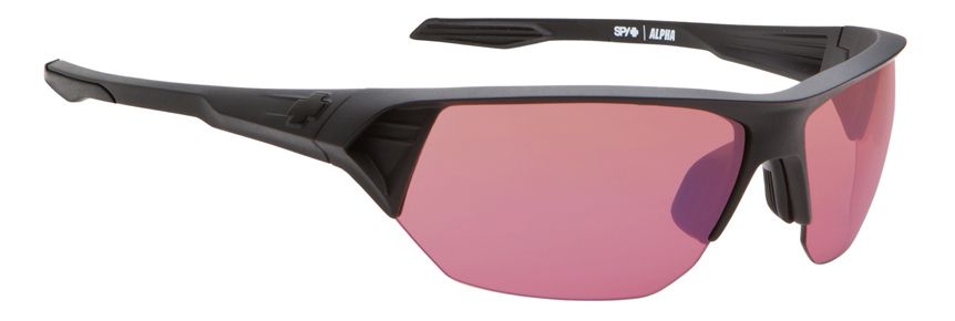 SPY OPTIC Alpha Matte Black - Rose Blue Mirror Sunglass Sunglasses