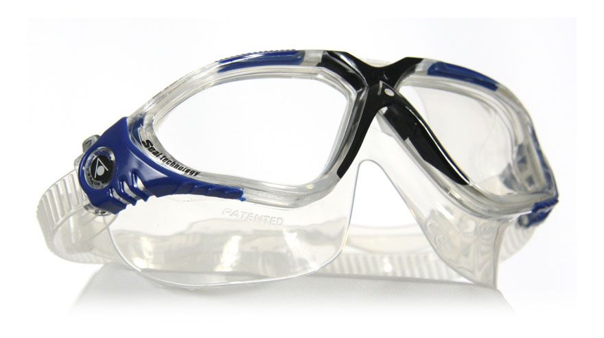 Aqua Sphere Vista Clear Lens Goggle - Grey/Blue Goggles