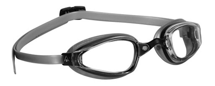 Aqua Sphere UNISEX K-180+ CLEAR LENS GOGGLE-GRY/BLK Goggles