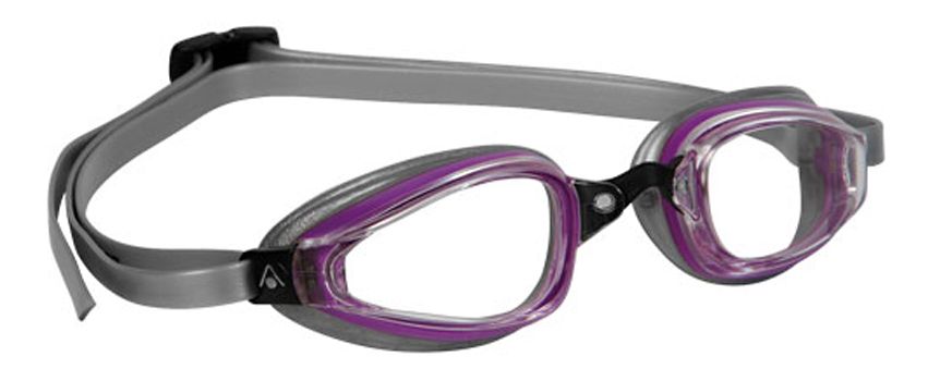 Aqua Sphere WOMENS K-180+ CLEAR LENS GOGGLE-PUR/GRY Goggles