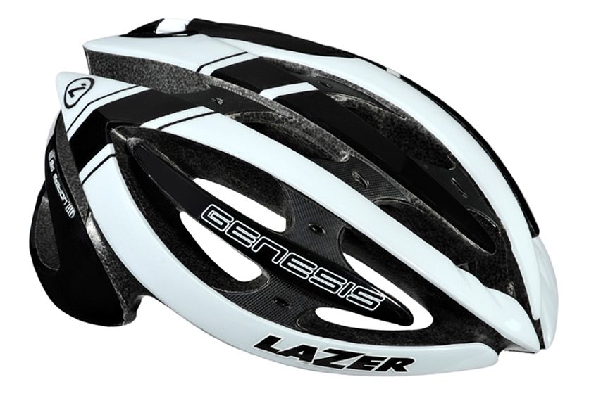 Lazer Genesis Helmet - Black/White Helmets
