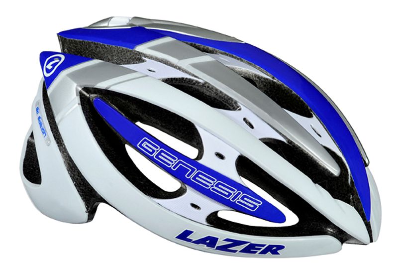 Lazer Genesis Helmet - White/Blue Helmets