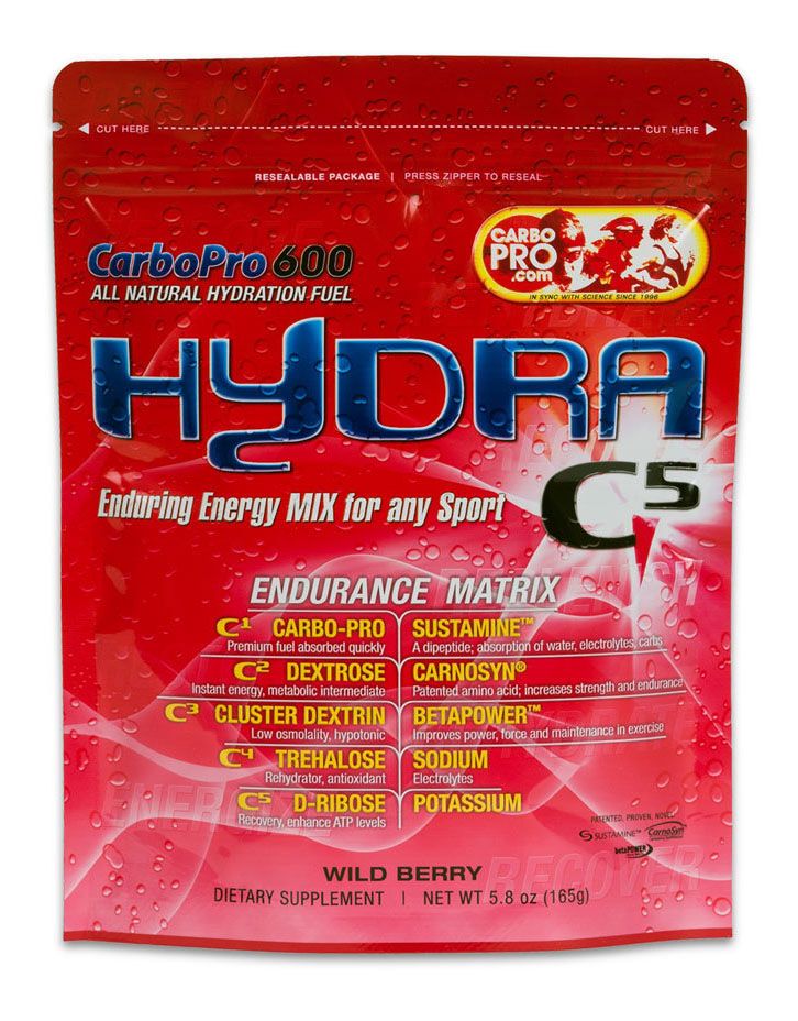 SportQuest Hydra C5 600 Wild Berry Powder 5.8 oz Nutrition