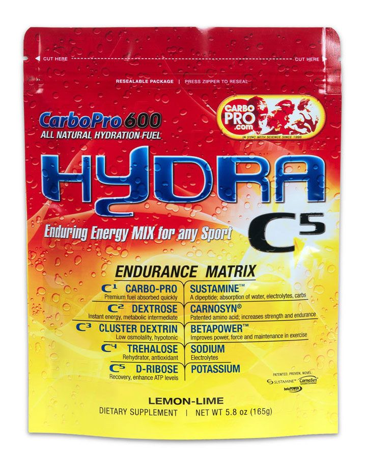 SportQuest Hydra C5 600 Lemon Lime Powder 5.8 oz Nutrition