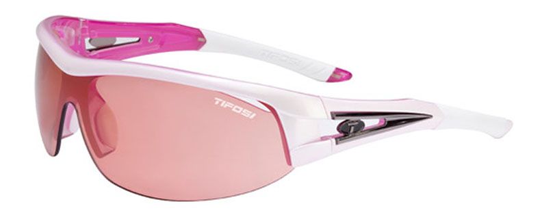 Tifosi Altar White Pink Sunglass - Red Lens Sunglasses