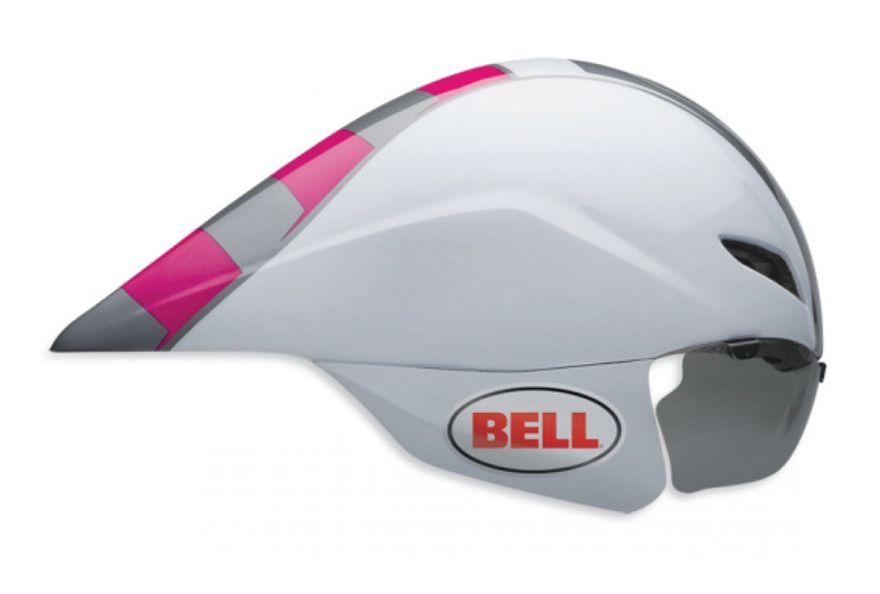 Bell Javelin TT/TRI Helmet - White/Pink Helmets