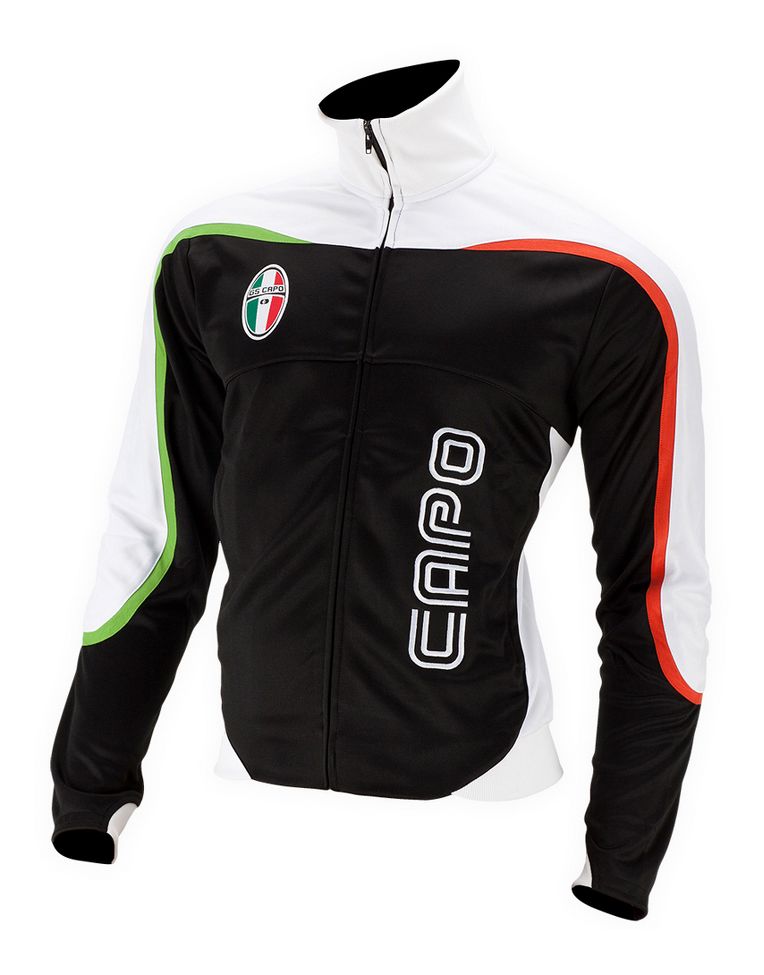 Capo Leggero Casual Track Jacket Long Sleeve Non-Technical Tops