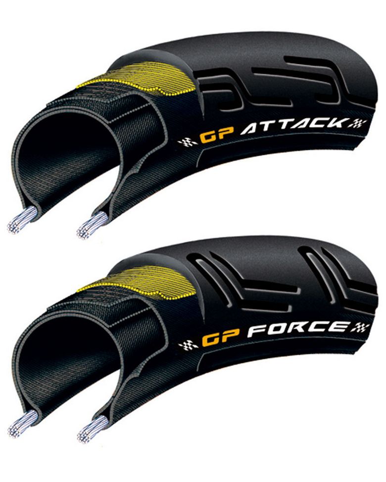 Continental Grand Prix Attack/Force Tire Combo Bike Equipment