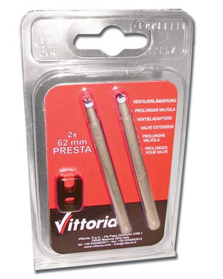 Vittoria Presta Valve Extensions 62mm - 2 Pack Bike Equipment