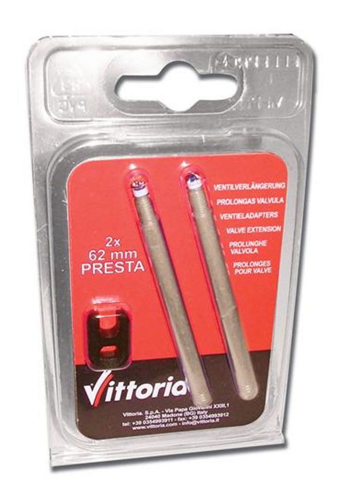 Vittoria Presta Valve Extensions 62mm - 2 Pack Bike Equipment