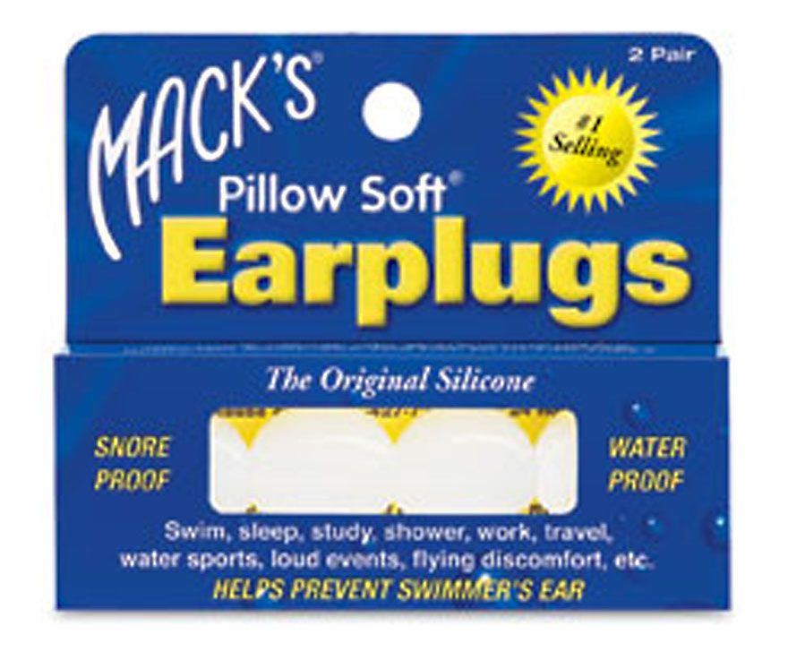 Macks Pillow Soft Swim Ear Plugs - 2 Pair Swim Equipment