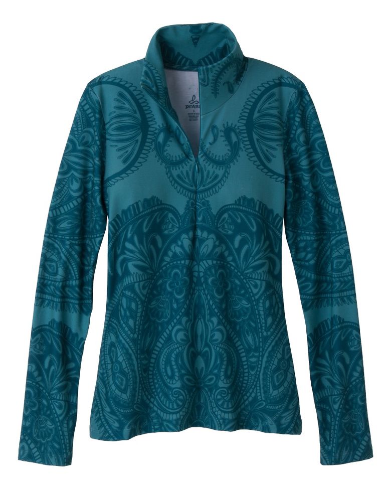 Womens Prana Mabel  Long Sleeve 1/2 Zip Technical Tops