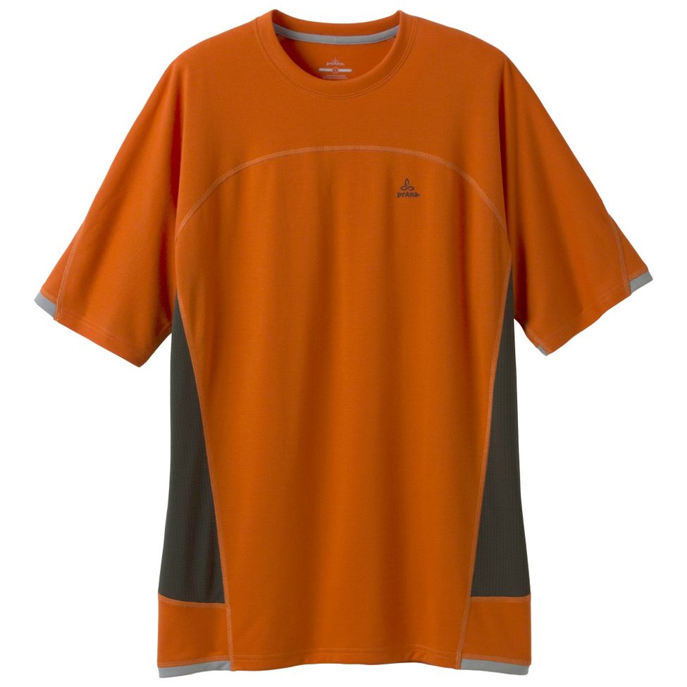 Mens Prana Vertigo Crew Short Sleeve Technical Tops