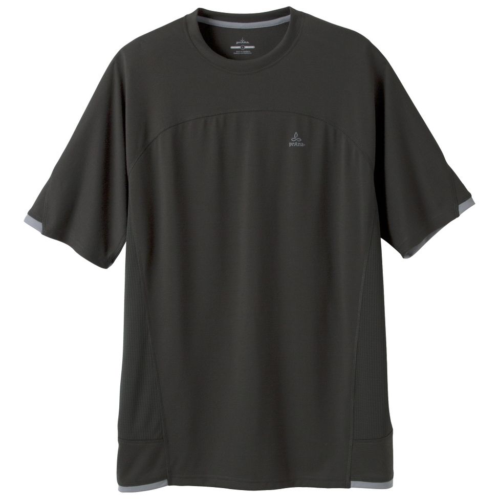 Mens Prana Vertigo Crew Short Sleeve Technical Tops
