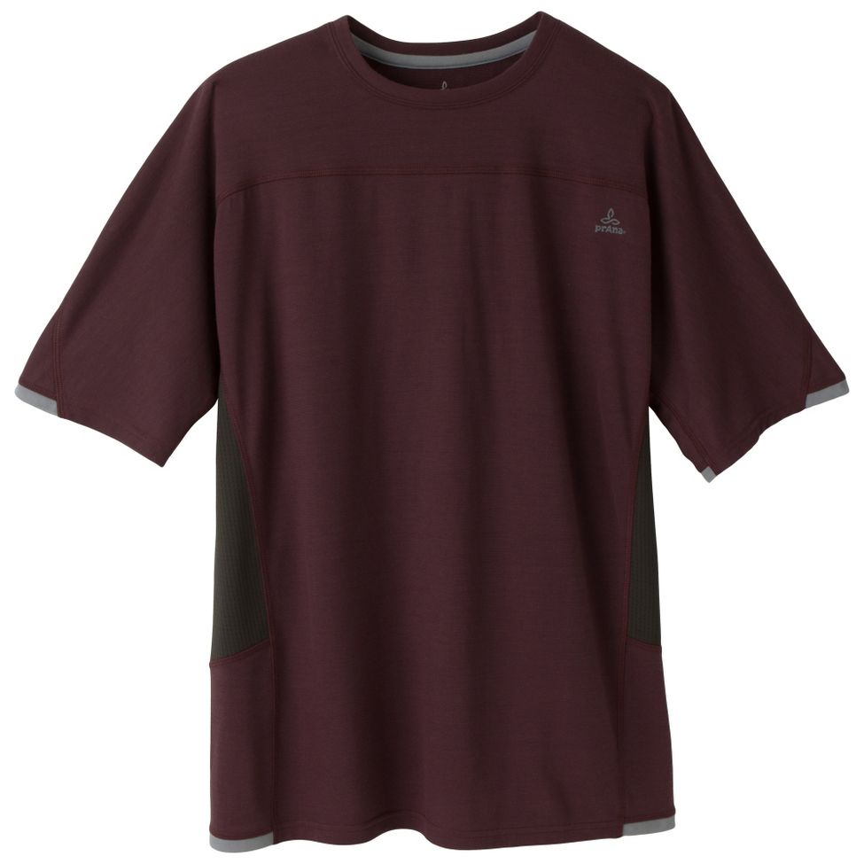 Mens Prana Vertigo Crew Short Sleeve Technical Tops