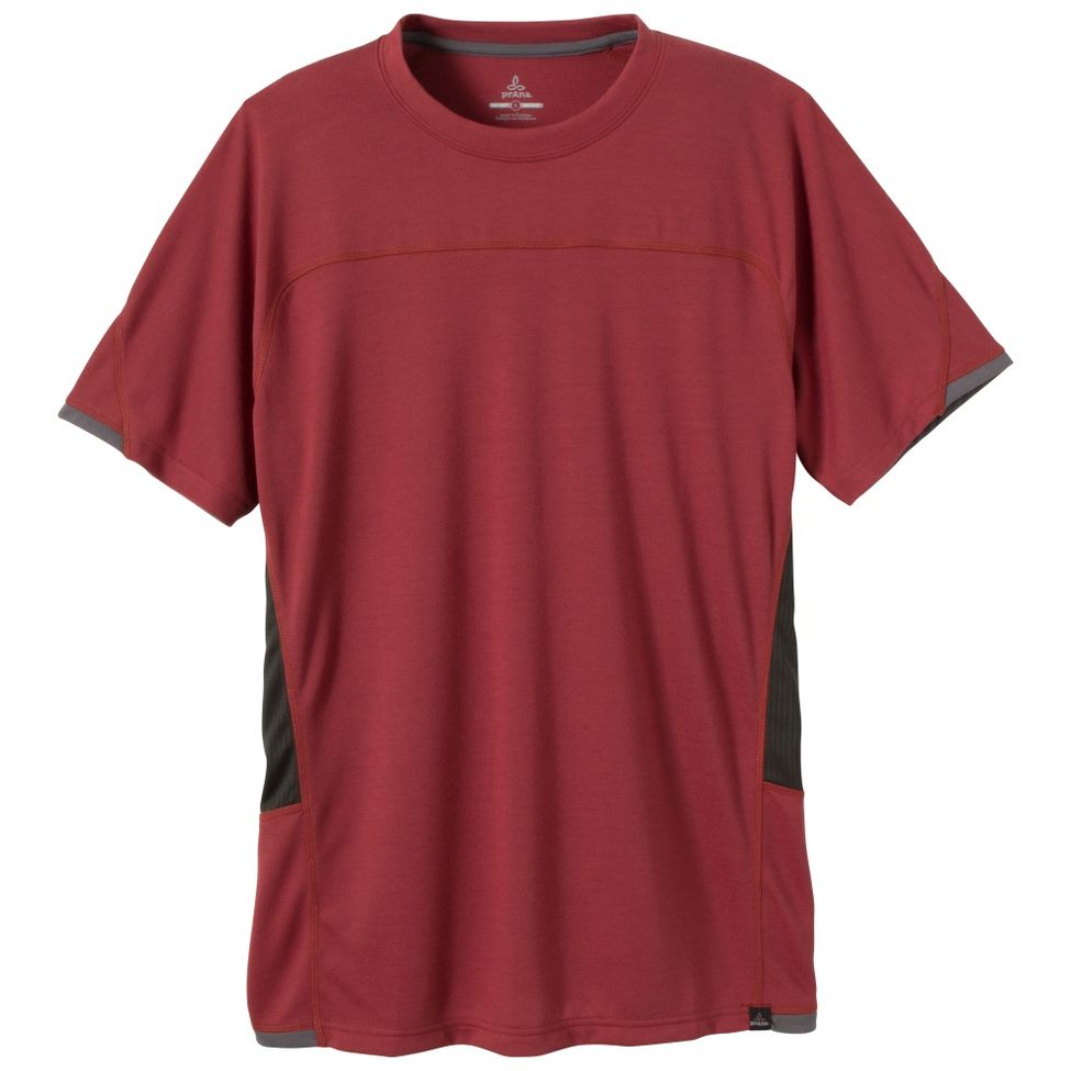 Mens Prana Vertigo Crew Short Sleeve Technical Tops