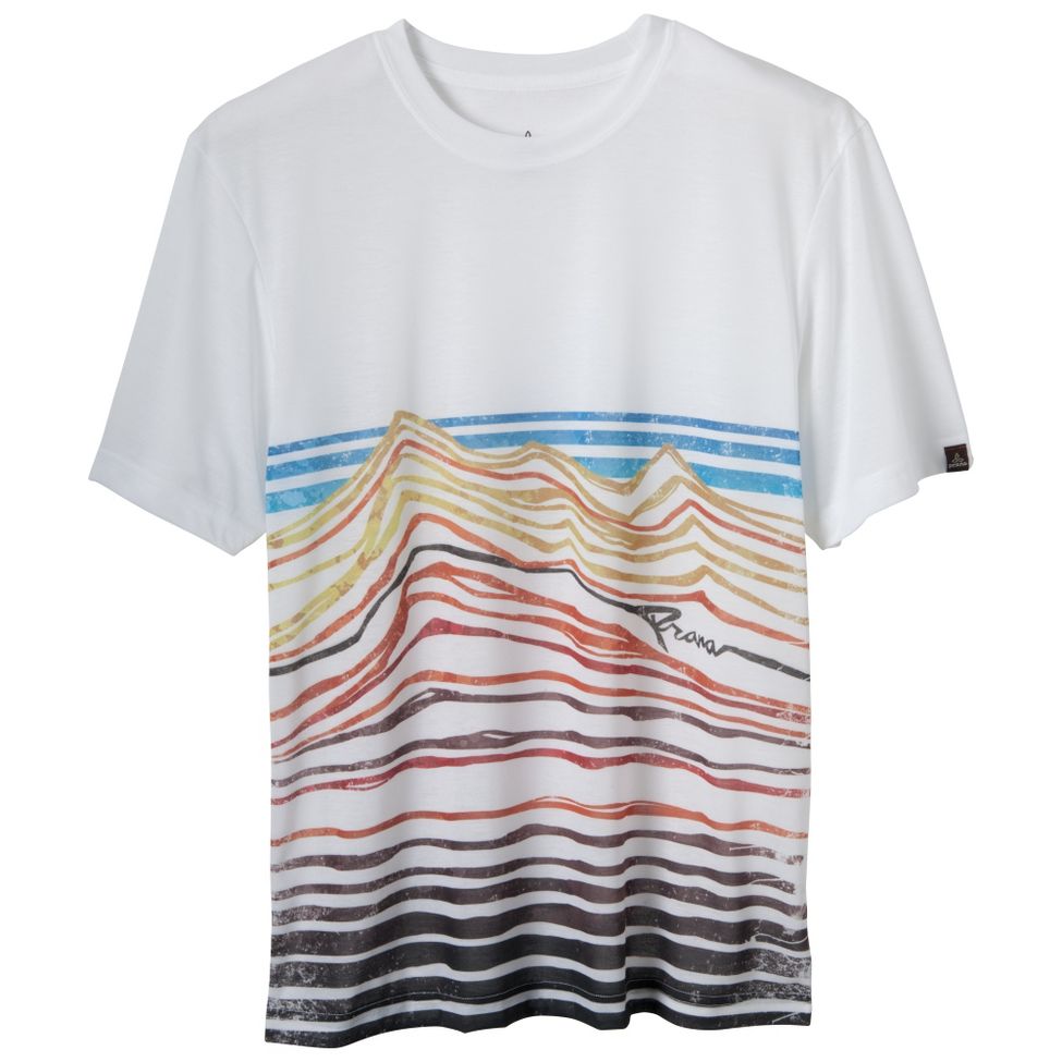 Mens Prana Red Rocks Tee Short Sleeve Technical Tops