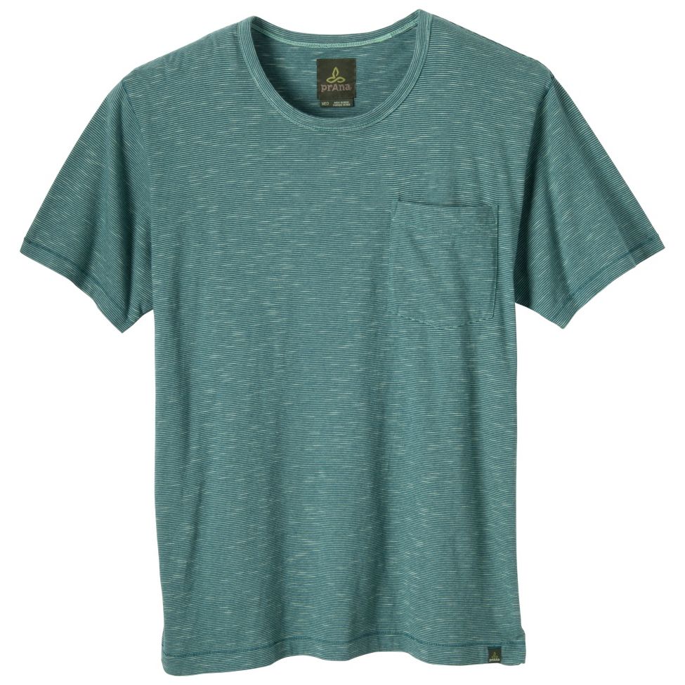 Mens Prana Cooper Crew Short Sleeve Non-Technical Tops