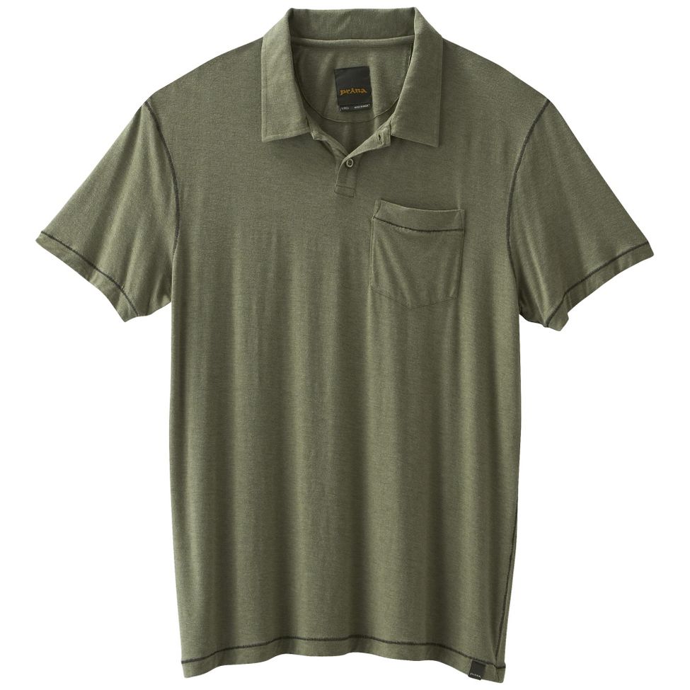 Mens Prana Crosshatch Short Sleeve Technical Tops