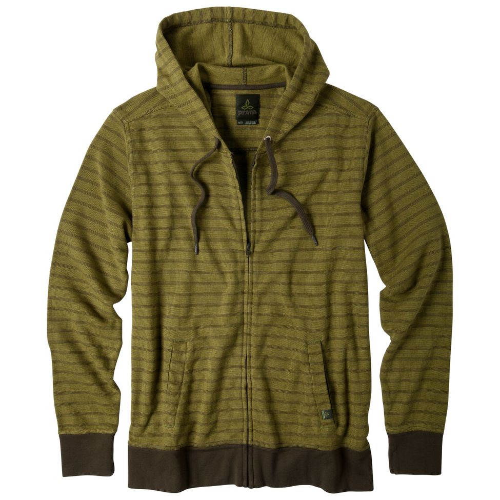 Mens Prana Lunar Full Zip Warm-Up Hooded Jackets
