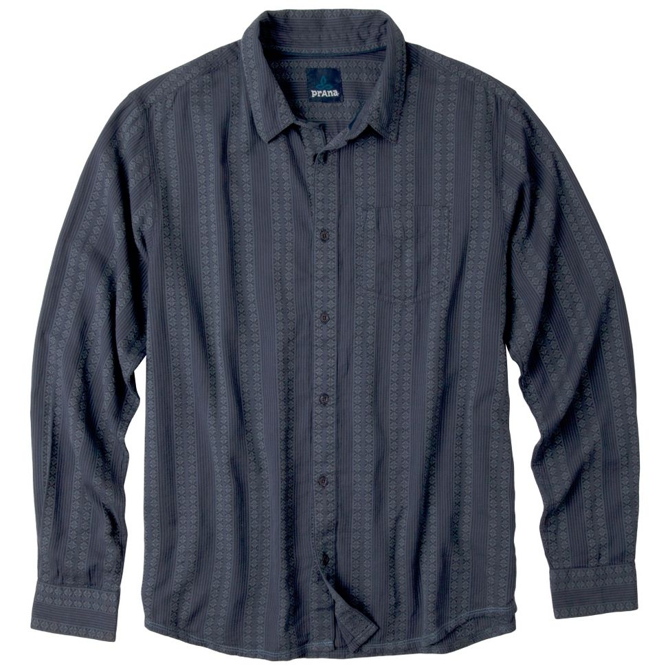 Mens Prana Agave Woven Long Sleeve Non-Technical Tops