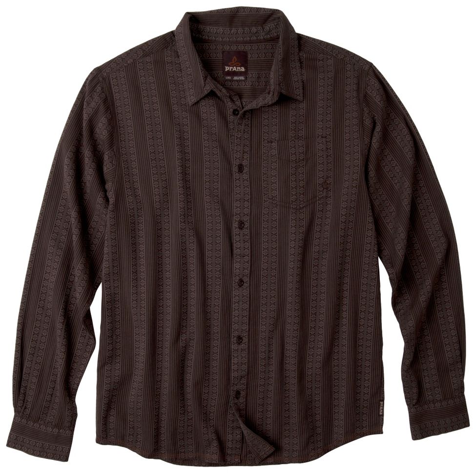 Mens Prana Agave Woven Long Sleeve Non-Technical Tops