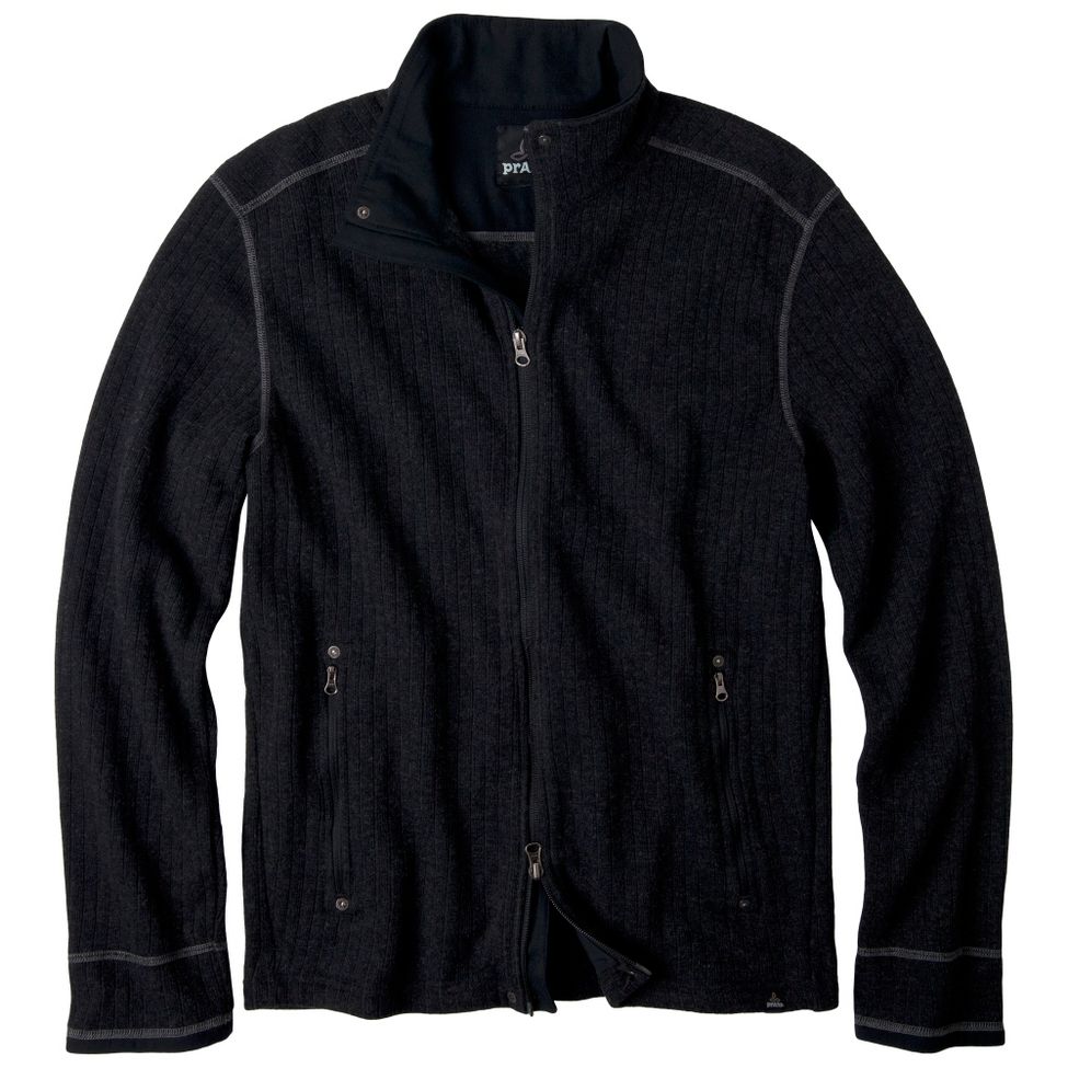 Mens Prana Barclay Sweater Long Sleeve Full Zip Technical Tops