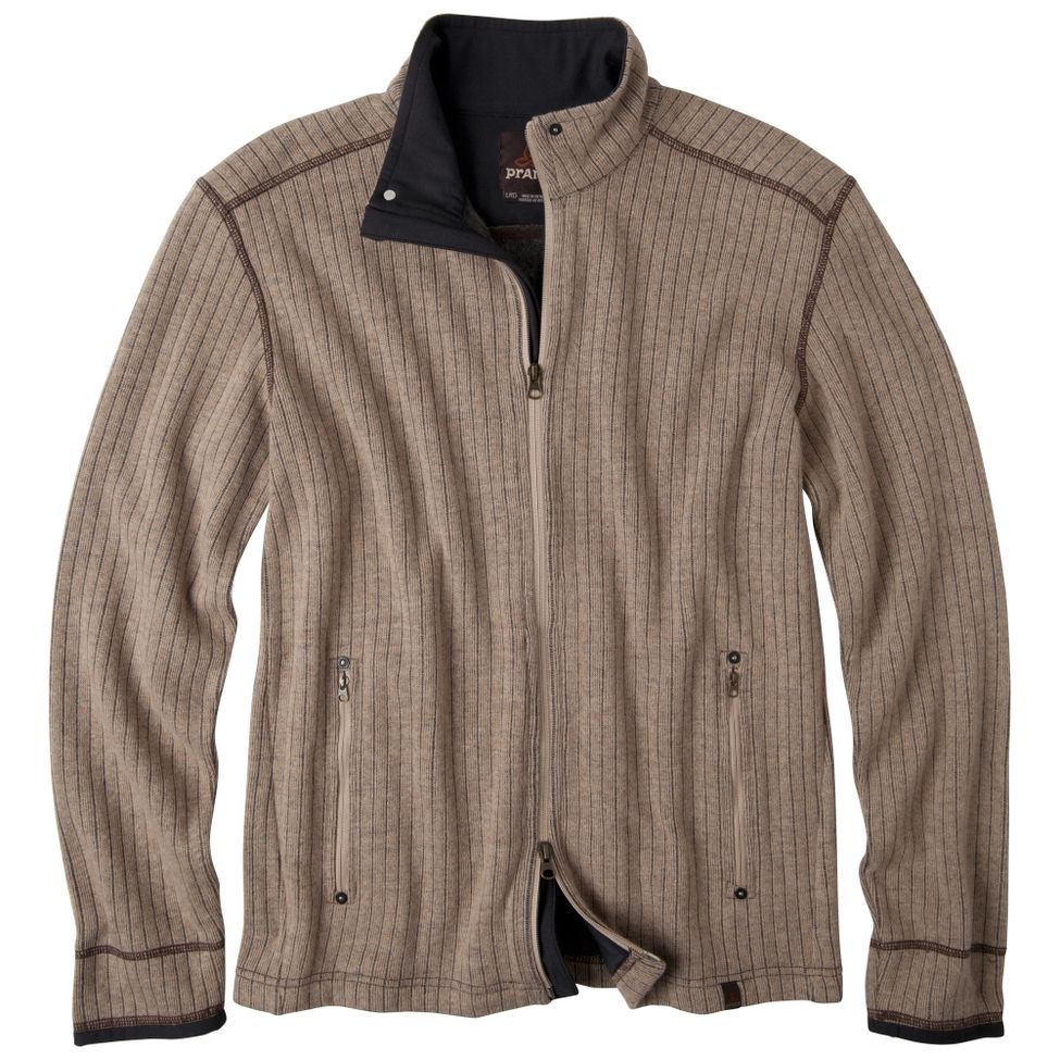 Mens Prana Barclay Sweater Long Sleeve Full Zip Technical Tops