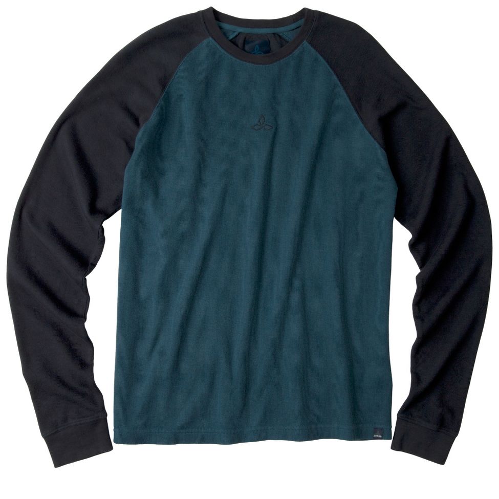 Mens Prana Basin Crew Long Sleeve Non-Technical Tops