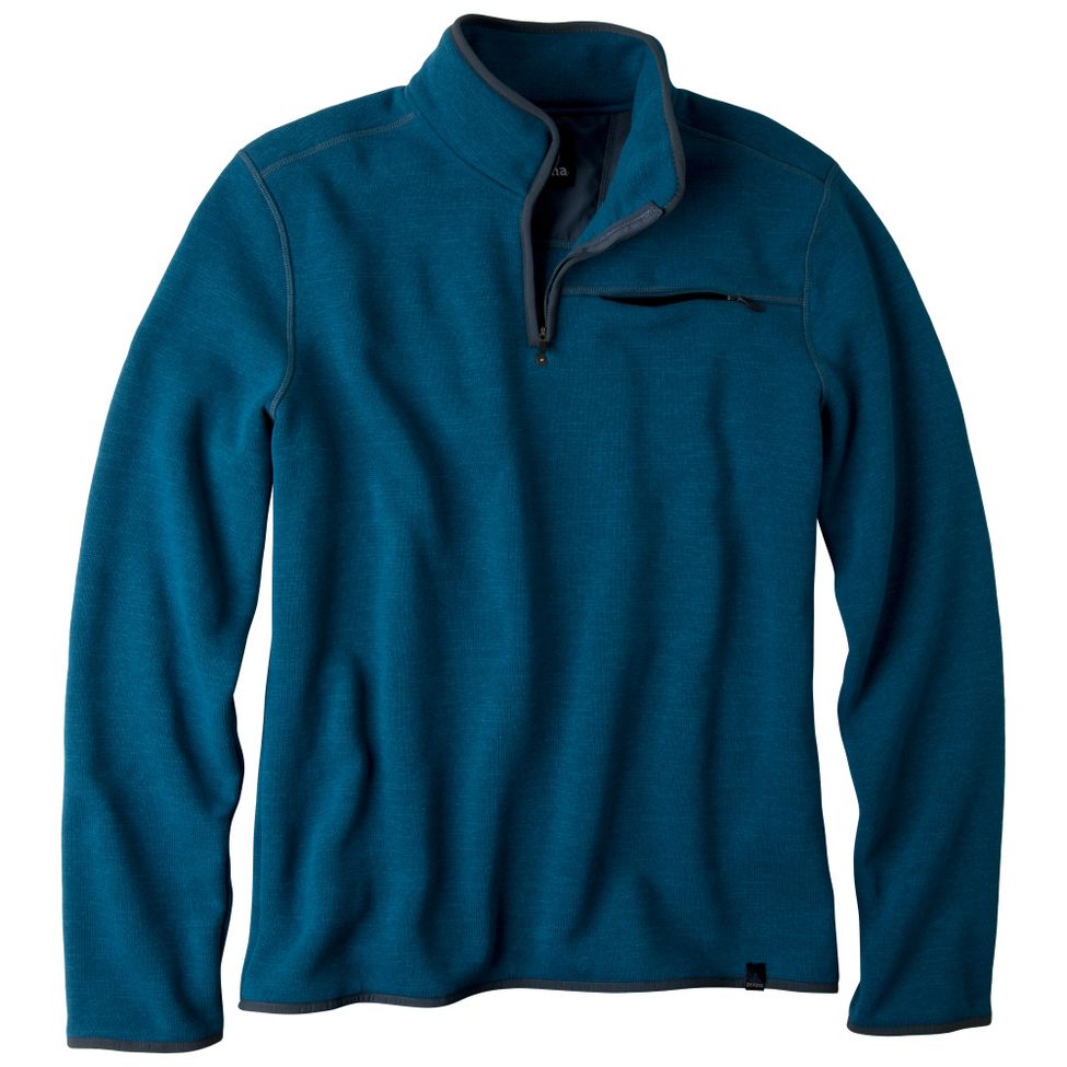 Mens Prana Bryce 1/4 Zip Long Sleeve Technical Tops